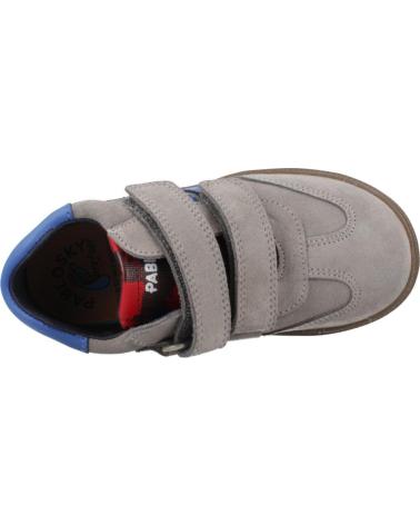 PABLOSKY BAREFOOT SHOE 047256P STEEL GREY - HOOK-AND-LOOP CLOSURE ACERO