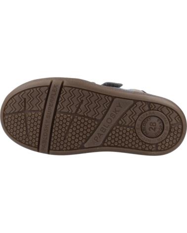 PABLOSKY BAREFOOT SHOE 047256P STEEL GREY - HOOK-AND-LOOP CLOSURE ACERO