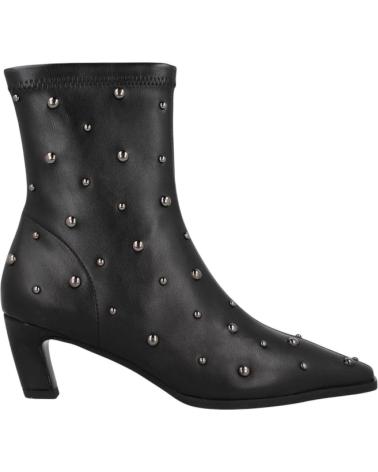 ITSE TIRANA BLACK ANKLE BOOTS WITH STUDS NEGRO