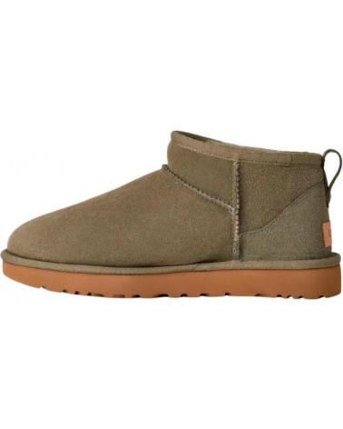 UGG CLASSIC ULTRA MINI GREEN FLAT ANKLE BOOTS VERDE UGG CLASSIC ULTRA MINI GREEN FLAT ANKLE BOOTS VERDE