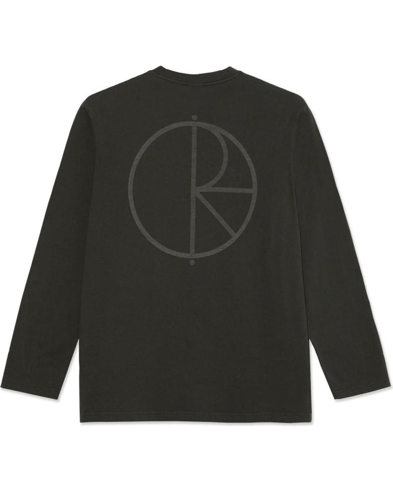 CAMISETA MANGA LARGA POLAR STEVE LS TEE STROKE LOGO - DIRTY BLACK NAN