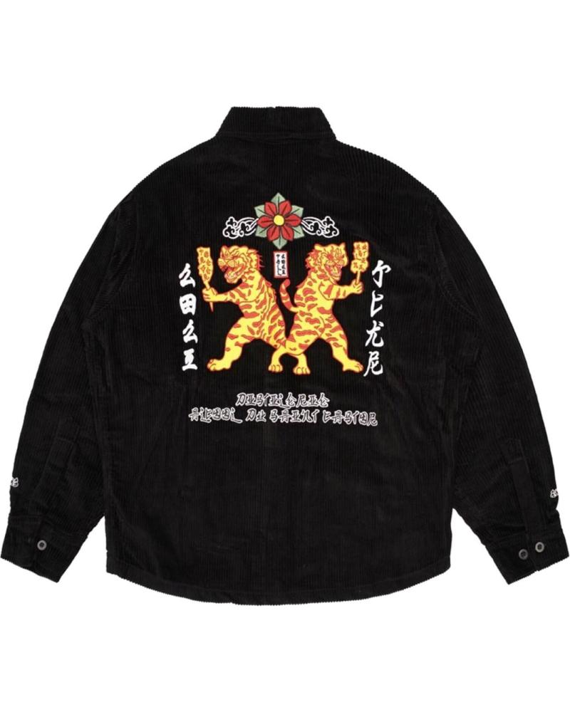 CAMISA DE PANA JACKER BAIJU CORDUROY SHIRT NEGRA NAN