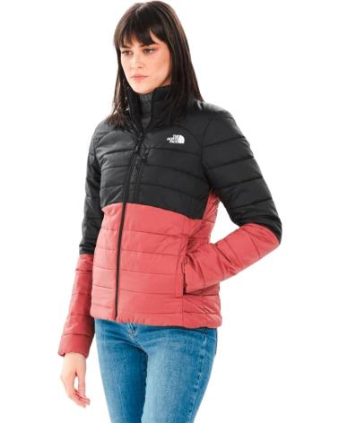 THE NORTH FACE PADDED JACKET BLACK AND CORAL NEGRO THE NORTH FACE PADDED JACKET BLACK AND CORAL NEGRO