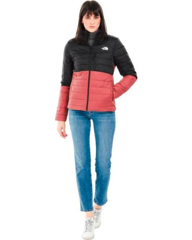 THE NORTH FACE PADDED JACKET BLACK AND CORAL NEGRO THE NORTH FACE PADDED JACKET BLACK AND CORAL NEGRO