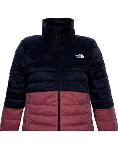 THE NORTH FACE PADDED JACKET BLACK AND CORAL NEGRO THE NORTH FACE PADDED JACKET BLACK AND CORAL NEGRO