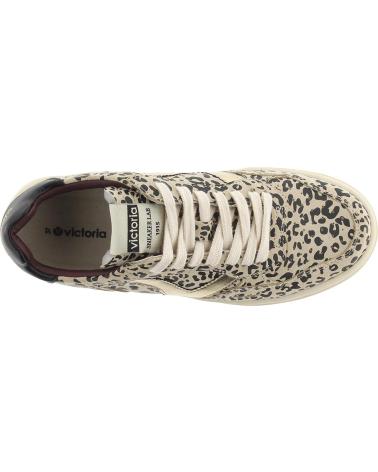 VICTORIA SEUL 1257139 BEIGE - SNEAKERS SPORTIVE CON STAMPA ANIMALIER BEIGE