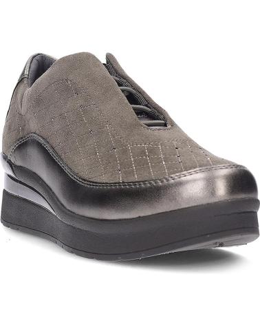 STONEFLY 222958 LAMINATED GRIS - BASKETS SLIP-ON POUR FEMME GRIS
