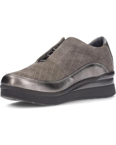 STONEFLY 222958 LAMINATED GRIS - BASKETS SLIP-ON POUR FEMME GRIS