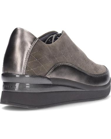 STONEFLY 222958 LAMINATED GRIS - BASKETS SLIP-ON POUR FEMME GRIS