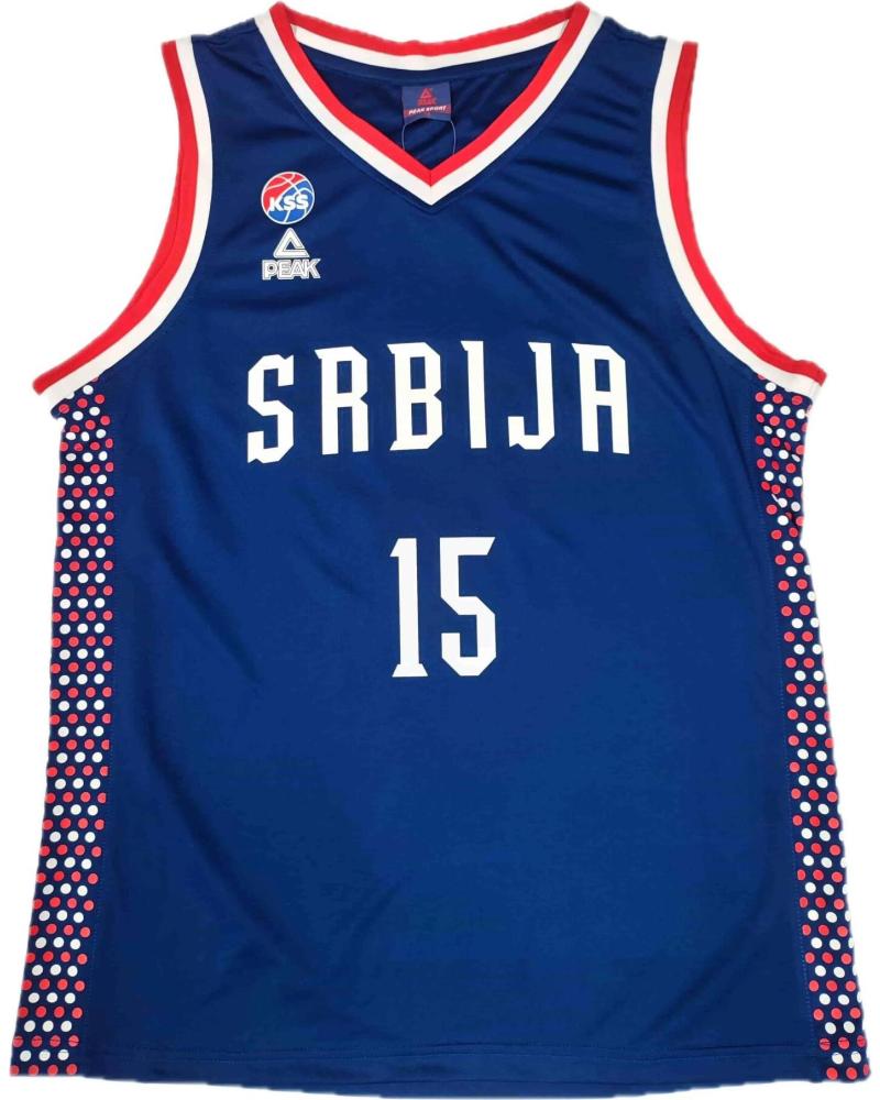 MAGLIA DA BASKET PEAK NIKOLA JOKIC SERBIA PARIGI 2024 BLU 1 MAGLIA DA BASKET PEAK NIKOLA JOKIC SERBIA PARIGI 2024 BLU 1
