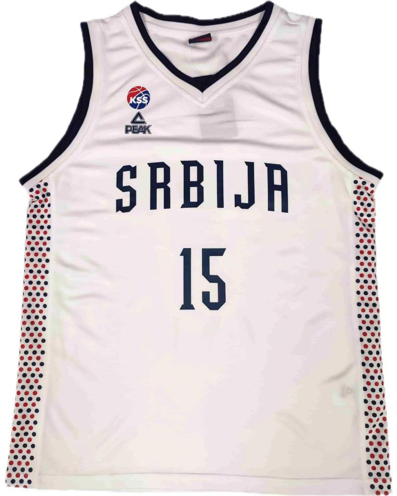MAGLIA DA BASKET PEAK NIKOLA JOKIC SERBIA PARIGI 2024 BIANCA 1 MAGLIA DA BASKET PEAK NIKOLA JOKIC SERBIA PARIGI 2024 BIANCA 1