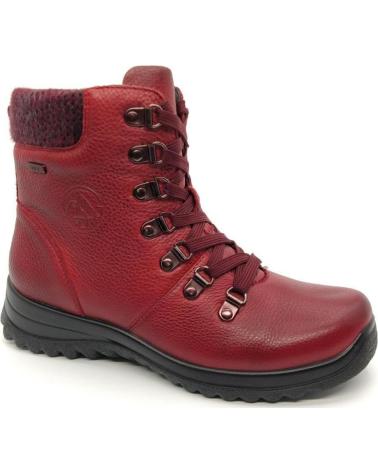 BOTTINE G COMFORT 10174 BORDEAUX AVEC LACETS ROJO
