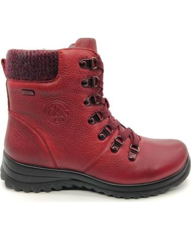 BOTTINE G COMFORT 10174 BORDEAUX AVEC LACETS ROJO