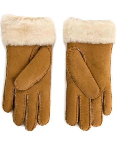 GANTS UGG EN CUIR ET LAINE BEIGE BEIGE