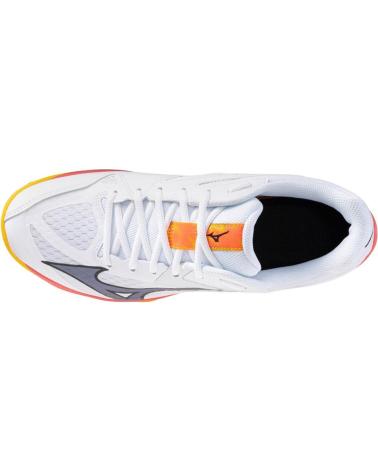 MIZUNO THUNDER BLADE Z HANDBALL SHOES WHITE WITH ACCENTS BLANCO