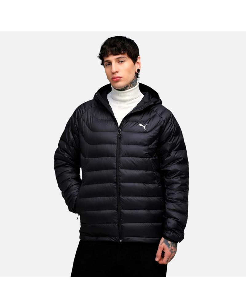 PUMA ABRIGO ACOLCHADO NEGRO CON CAPUCHA NAN