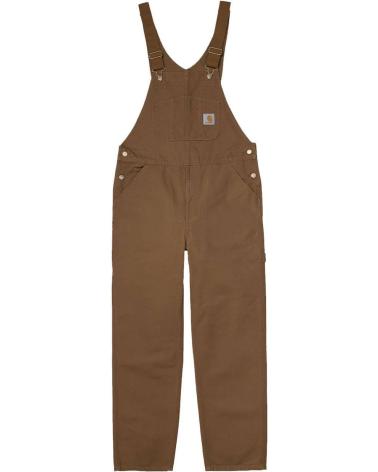 CARHARTT WIP LATZHOSE BIB OVERALL BRAUN HAMILTON BROWN RINSED NAN