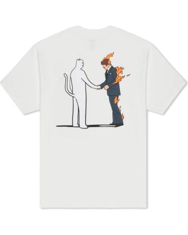 CAMISETA RIPNDIP BURN TEE BLANCO BONE WHITE NAN NAN