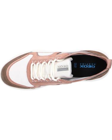 Esportes  de Mulher GEOX D26NUC 08522 D SPHERICA C1Q8J OFF WHITE-DK ROSE