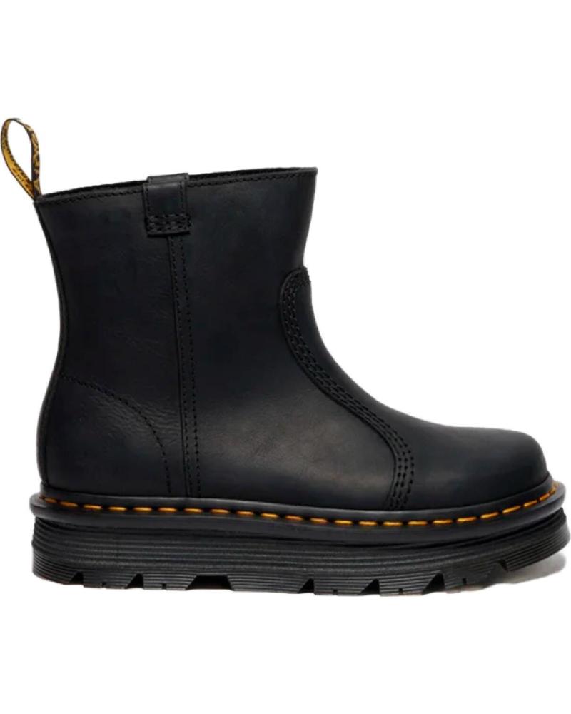 DR MARTENS ZEBZAG BLACK ANKLE BOOTS NEGRO