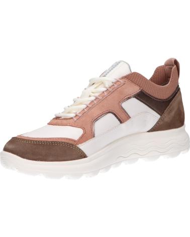 Esportes  de Mulher GEOX D26NUC 08522 D SPHERICA C1Q8J OFF WHITE-DK ROSE