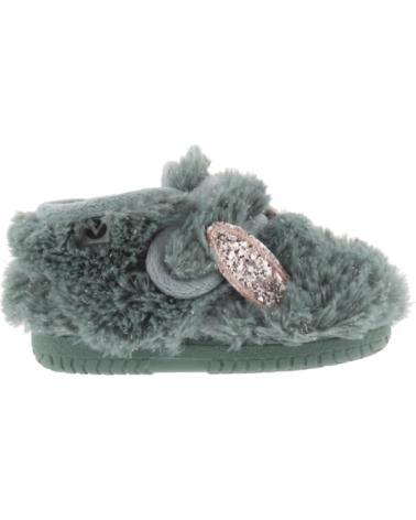 VICTORIA OJALA HOUSE SLIPPERS LUREX FUR JADE BLUE BLUE