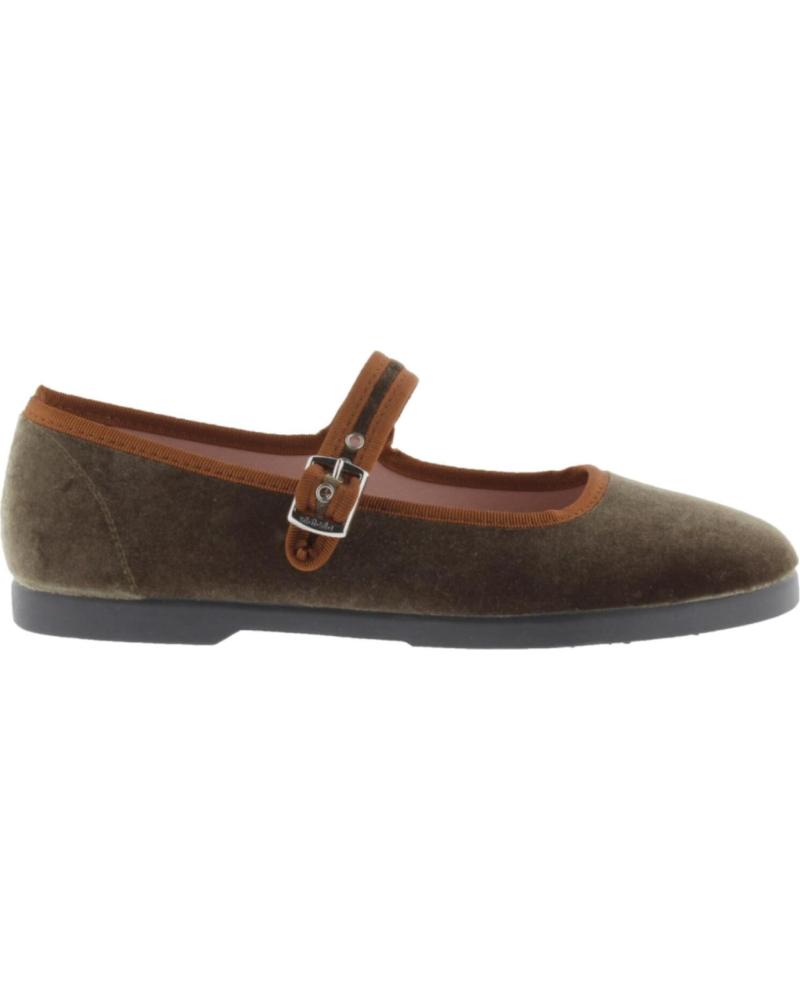 VICTORIA GONG-FU BALLERINE EN VELOURS AVEC CONTRASTE KAKI GREEN VICTORIA GONG-FU BALLERINE EN VELOURS AVEC CONTRASTE KAKI GREEN