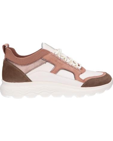 Esportes  de Mulher GEOX D26NUC 08522 D SPHERICA C1Q8J OFF WHITE-DK ROSE