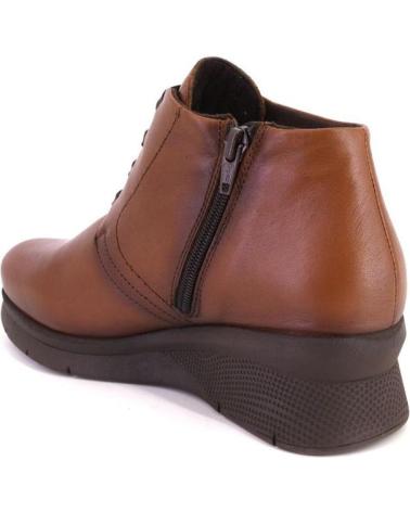 KAOLA 7607 - BOTINS DE PELE COR CARAMELO COM ATACADORES CUERO