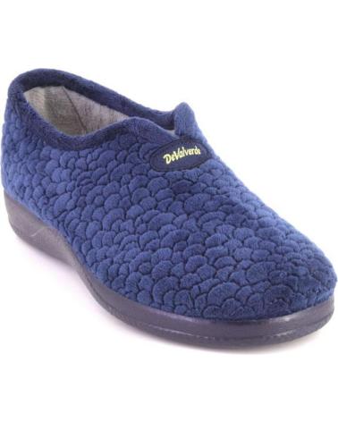 DEVALVERDE 1142 NAVY BLUE HOUSE SLIPPERS AZUL MARINO