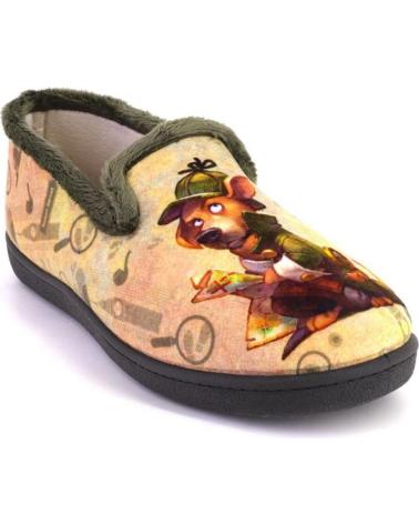 PLUMAFLEX 12228HOLMES KAKI - PANTUFAS SHERLOCK HOLMES KAKI