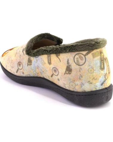 PLUMAFLEX 12228HOLMES KAKI - PANTUFAS SHERLOCK HOLMES KAKI