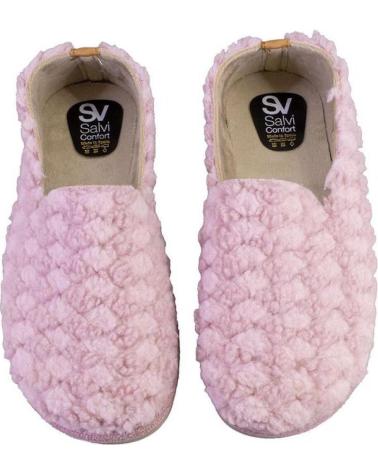 ZAPATILLAS DE CASA SALVI 14L-000 ROSAS ROSA