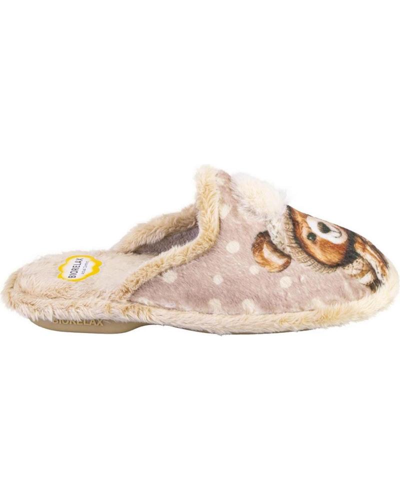 HAUSSCHUHE COSDAM 4658 BÄREN-DESIGN STEINFARBE PIEDRA