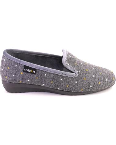 HAUSSCHUHE COSDAM 156 GLITZERPUNKTE GRAU GRIS
