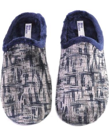 HAUSSCHUHE COSDAM 13718 ABSTRAKTES MUSTER MARINEBLAU AZUL MARINO