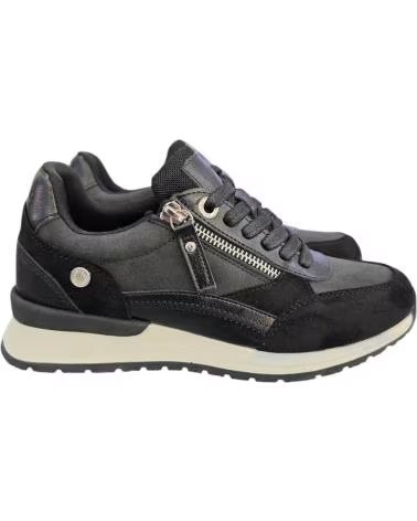 REFRESH FREIZEIT-SNEAKER 172959 SCHWARZ MIT SEITENREISSVERSCHLUSS NEGRO