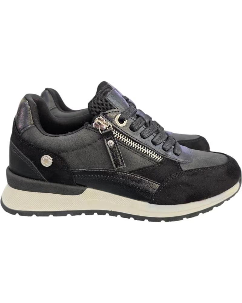 REFRESH FREIZEIT-SNEAKER 172959 SCHWARZ MIT SEITENREISSVERSCHLUSS NEGRO