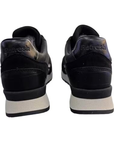 REFRESH FREIZEIT-SNEAKER 172959 SCHWARZ MIT SEITENREISSVERSCHLUSS NEGRO