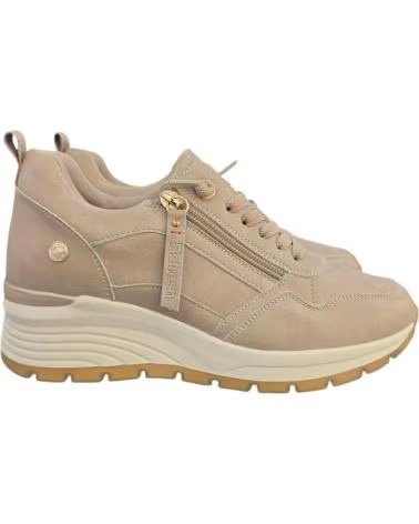 SNEAKERS REFRESH 172938 CON ZEPPA E ZIP LATERALE DA DONNA BEIGE