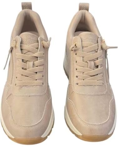 SNEAKERS REFRESH 172938 CON ZEPPA E ZIP LATERALE DA DONNA BEIGE