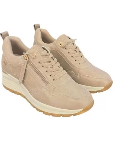 SNEAKERS REFRESH 172938 CON ZEPPA E ZIP LATERALE DA DONNA BEIGE