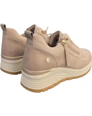 SNEAKERS REFRESH 172938 CON ZEPPA E ZIP LATERALE DA DONNA BEIGE