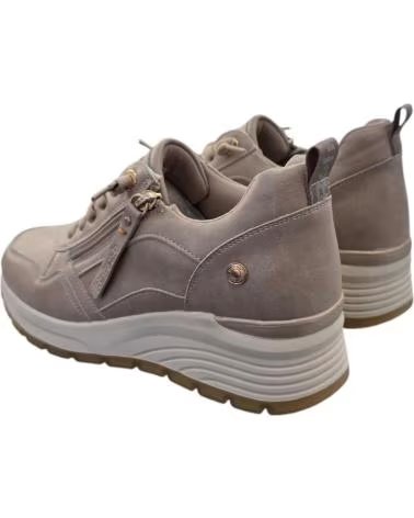SNEAKERS REFRESH 172938 CON ZEPPA E ZIP LATERALE DA DONNA BEIGE