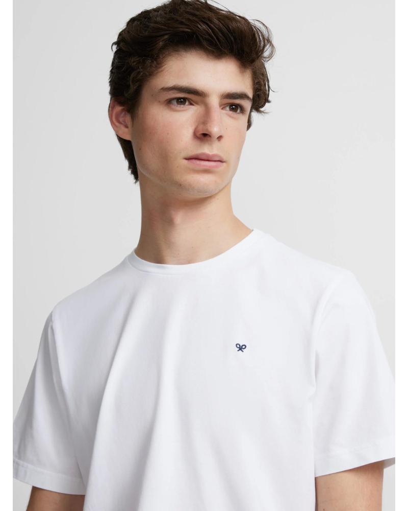 SILBON T-SHIRT MIT GESTICKTEM LOGO 124603 WEISS BLANCO