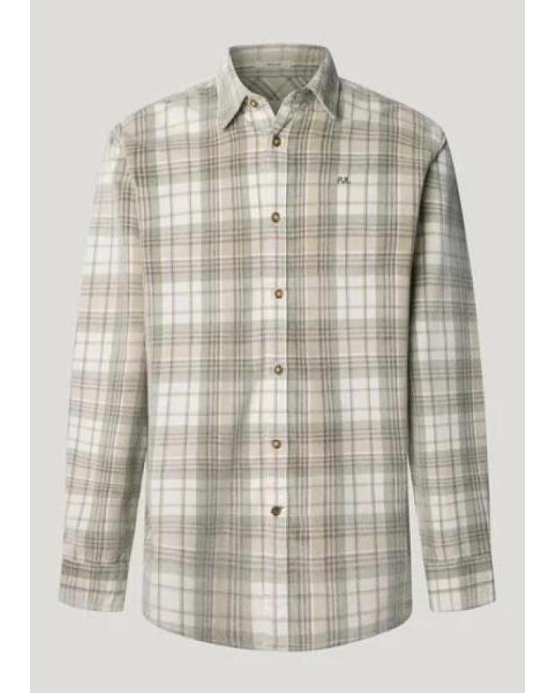 CHEMISE À CARREAUX PEPE JEANS PM3090831 BEIGE BEIGE CHEMISE À CARREAUX PEPE JEANS PM3090831 BEIGE BEIGE