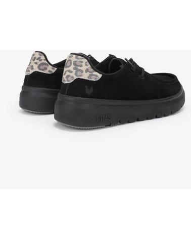 ZAPATO WALLABI WALK IN PITAS LYON DE NOBUCK HIDROFUGADO NEGRO NEGRO