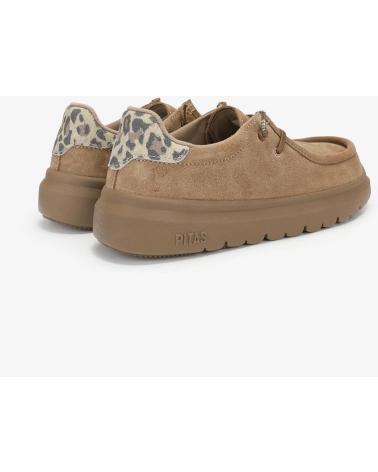 ZAPATO WALLABI WALK IN PITAS LYON DE NOBUCK HIDROFUGADO CAMEL CAMEL