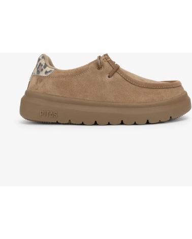 ZAPATO WALLABI WALK IN PITAS LYON DE NOBUCK HIDROFUGADO CAMEL CAMEL