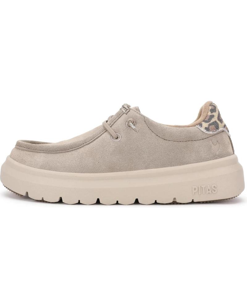 WALK IN PITAS LYON WALLABI - WASSERABWEISENDER NUBUK-MOKASSIN BEIGE BEIGE